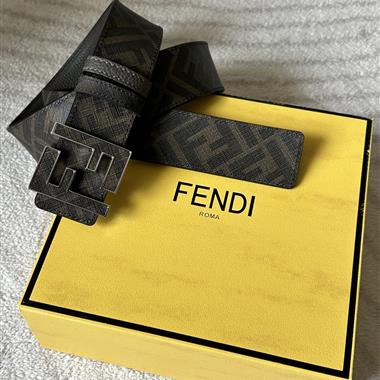 FENDI   2025新款時尚皮帶  4.0CM