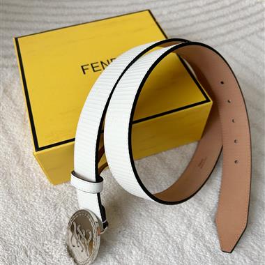 FENDI   2025新款時尚皮帶  3.4CM