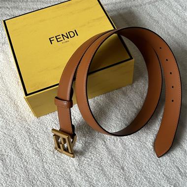 FENDI   2025新款時尚皮帶  3.4CM