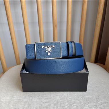 PRADA   2025新款時尚皮帶  3.5CM