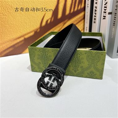 GUCCI   2025新款時尚皮帶  3.5CM