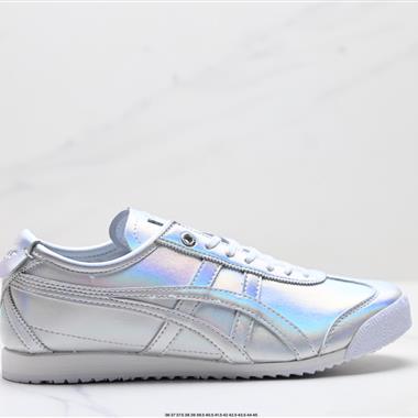 Onitsuka Tiger鬼塚虎mexico66銀白色男女鞋休閑鞋