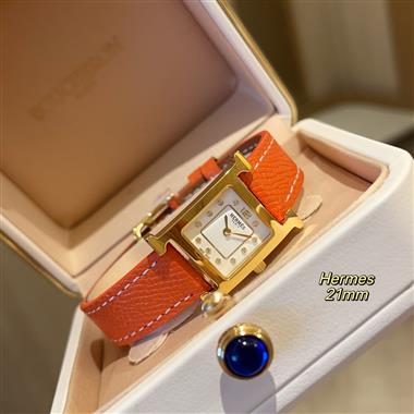 HERMES   2025新款時尚休閒手錶  尺寸：21MM