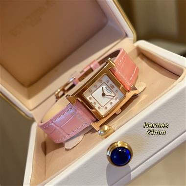 HERMES   2025新款時尚休閒手錶  尺寸：21MM