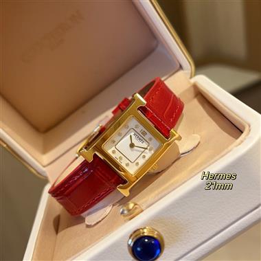 HERMES   2025新款時尚休閒手錶  尺寸：21MM