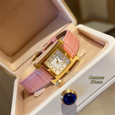 HERMES   2025新款時尚休閒手錶  尺寸：21MM