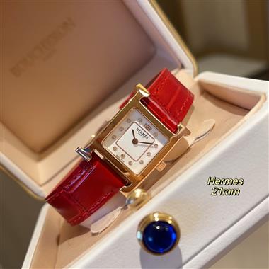 HERMES   2025新款時尚休閒手錶  尺寸：21MM