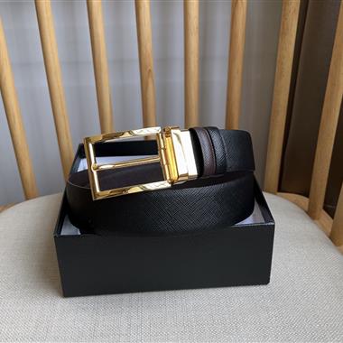 PRADA   2025新款時尚皮帶  3.5CM