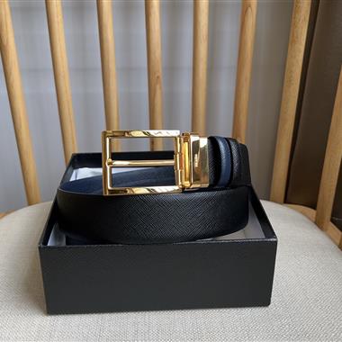 PRADA   2025新款時尚皮帶  3.5CM