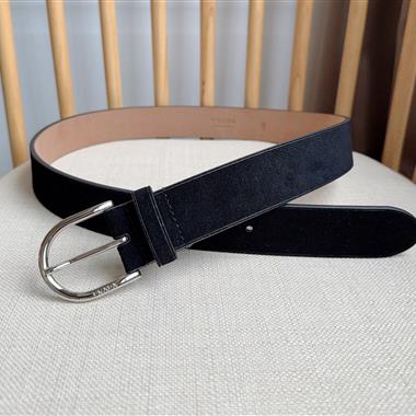 PRADA   2025新款時尚皮帶  3.5CM