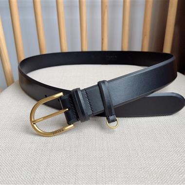 PRADA   2025新款時尚皮帶  3.5CM