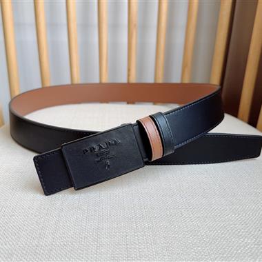 PRADA   2025新款時尚皮帶  3.5CM