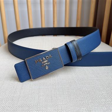 PRADA   2025新款時尚皮帶  3.5CM