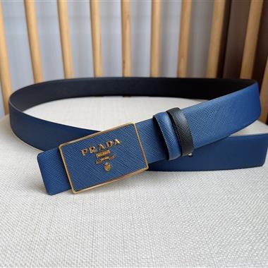 PRADA   2025新款時尚皮帶  3.5CM