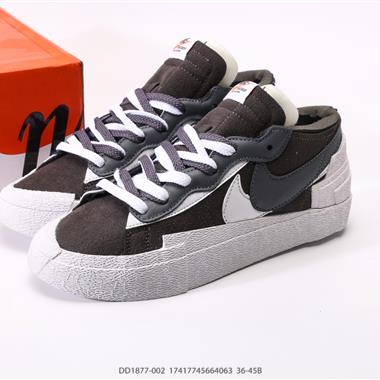 SACAI x Nike Blazer Low 重疊設計前衛開拓者低幫百搭板鞋
