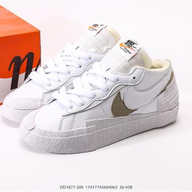 SACAI x Nike Blazer Low 重疊設計前衛開拓者低幫百搭板鞋
