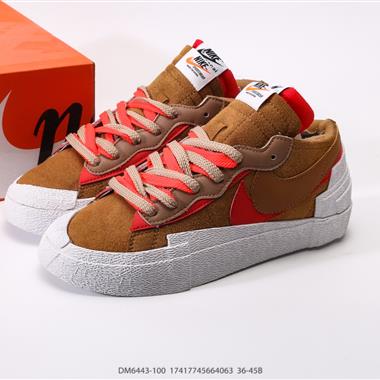 SACAI x Nike Blazer Low 重疊設計前衛開拓者低幫百搭板鞋
