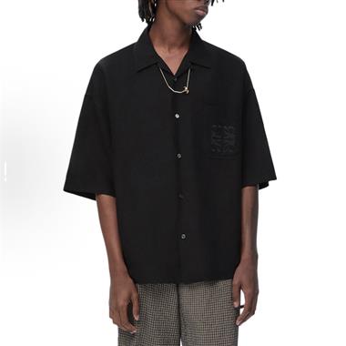 LOEWE  2025夏季新款短袖襯衫 男女同款