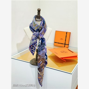 HERMES  2024秋冬新款時尚圍巾 尺寸：140-140