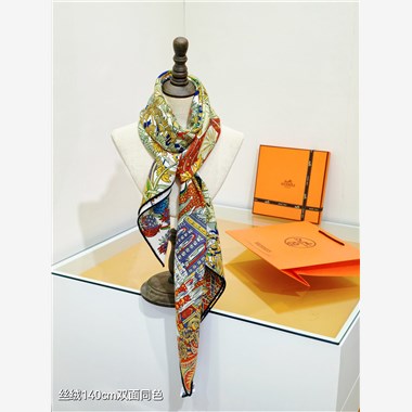 HERMES  2024秋冬新款時尚圍巾 尺寸：140-140