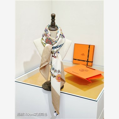 HERMES  2024秋冬新款時尚圍巾 尺寸：140-140