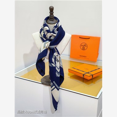 HERMES 2024秋冬新款時尚圍巾 尺寸：140-140