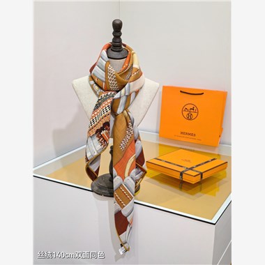 HERMES 2024秋冬新款時尚圍巾 尺寸：140-140