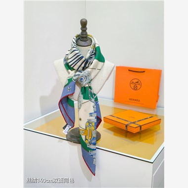 HERMES 2024秋冬新款時尚圍巾 尺寸：140-140