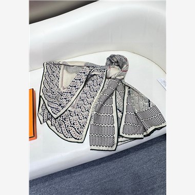 HERMES 2024秋冬新款時尚圍巾 尺寸：140-140