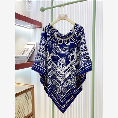 HERMES 2024秋冬新款時尚圍巾 尺寸：140-140