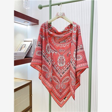 HERMES 2024秋冬新款時尚圍巾 尺寸：140-140