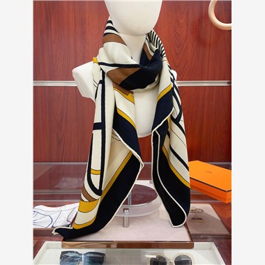 HERMES 2024秋冬新款時尚圍巾 尺寸：140-140