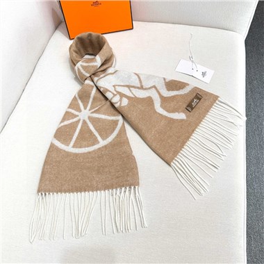 HERMES  2025秋冬新款時尚圍巾 尺寸：180-30