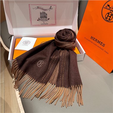 HERMES  2025秋冬新款時尚圍巾 尺寸：200-32