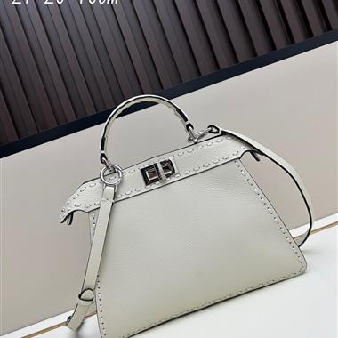 FENDI   2025新款l女生時尚包包  尺寸：27×20×10CM