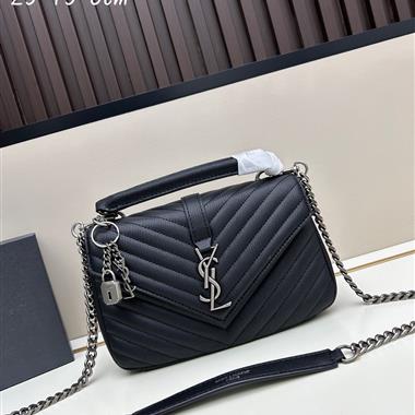 YSL   2025新款女生時尚包包  尺寸：25*15*8CM
