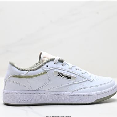 Reebok Club C系列 JJJJound White Qlive 運動舒適 減震耐磨 低幫休閒板鞋