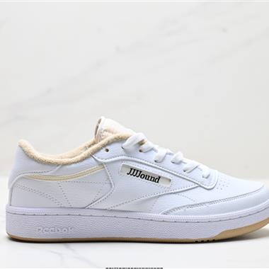 Reebok Club C系列 JJJJound White Qlive 運動舒適 減震耐磨 低幫休閒板鞋