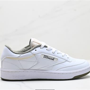 Reebok Club C系列 JJJJound White Qlive 運動舒適 減震耐磨 低幫休閒板鞋