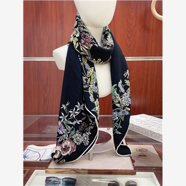 DIOR  2025秋冬新款時尚圍巾 尺寸：140-140