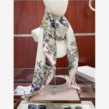 DIOR  2025秋冬新款時尚圍巾 尺寸：140-140