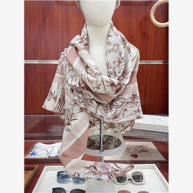 DIOR  2025秋冬新款時尚圍巾 尺寸：140-140