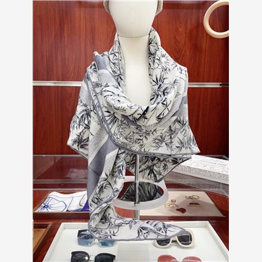 DIOR  2025秋冬新款時尚圍巾 尺寸：140-140