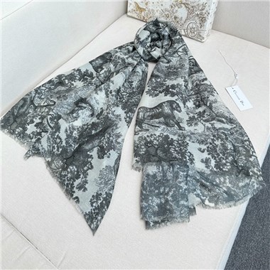 DIOR  2025秋冬新款時尚圍巾 尺寸：140-180