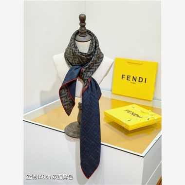 FENDI  2025秋冬新款時尚圍巾 尺寸：140-140