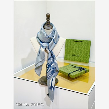 GUCCI  2025秋冬新款時尚圍巾 尺寸：140-140