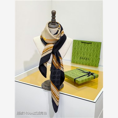 GUCCI  2025秋冬新款時尚圍巾 尺寸：140-140