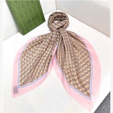 GUCCI  2025秋冬新款時尚圍巾 尺寸：140-140