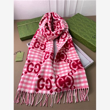 GUCCI  2025秋冬新款時尚圍巾 尺寸：240-35