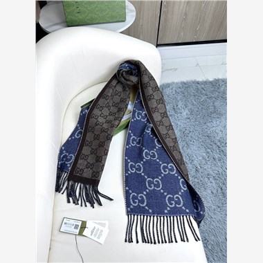 GUCCI  2025秋冬新款時尚圍巾 尺寸：194-34